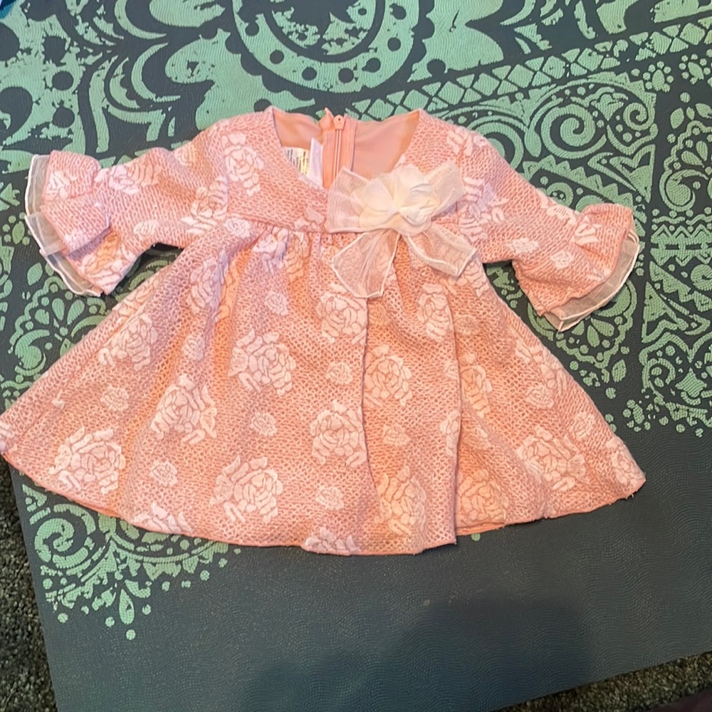 Bonnie baby pink floral dress